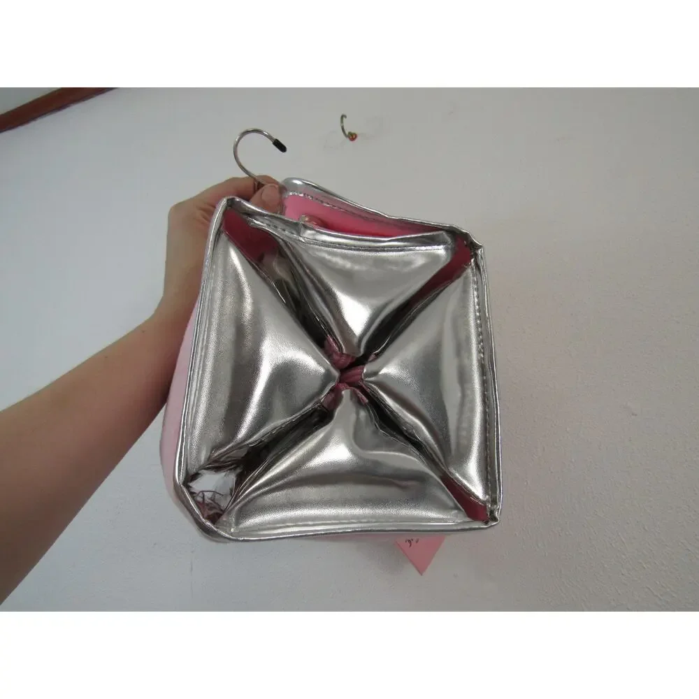 NWT Juicy Couture Travel Cosmetic Bag Light Pink Makeup Pouch Beauty